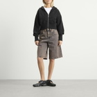 Dime Women's Cropped Zip Hoodie in Black