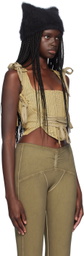KNWLS Tan GFRC Denim Corset