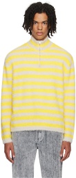 SUNNEI Beige & Yellow Striped Turtleneck