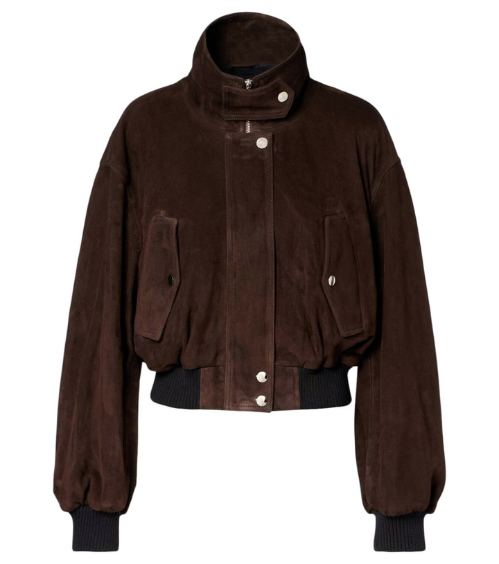 Photo: Nour Hammour Briar suede bomber jacket
