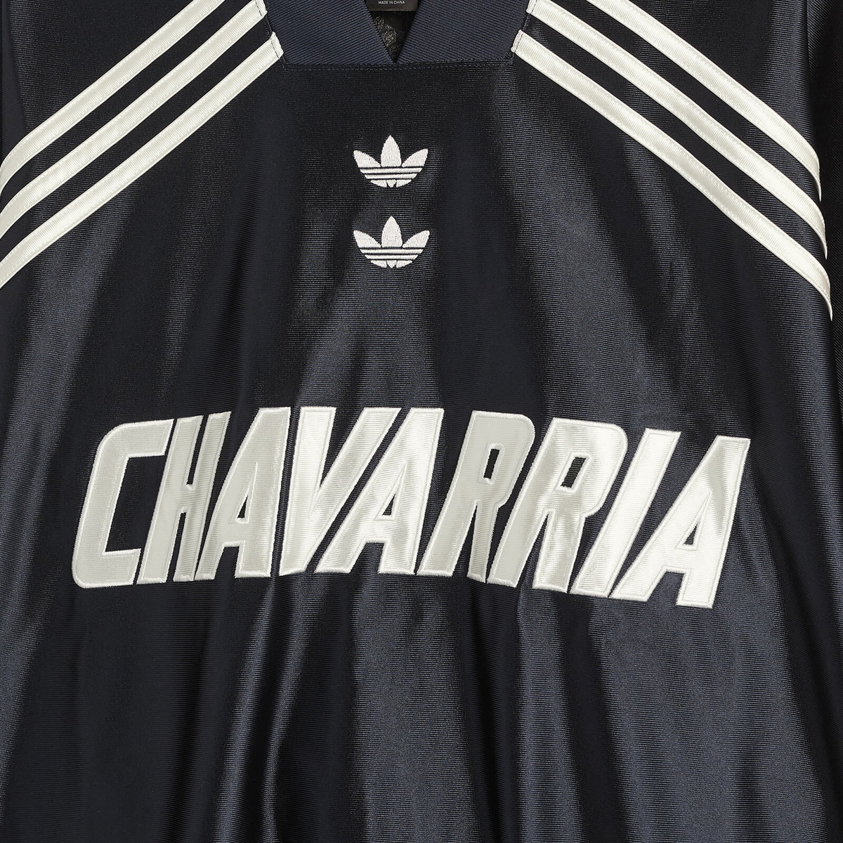 Adidas x Willy Chavarria Long Sleeve Jersey Top in Legend Ink/Light Grey Heather