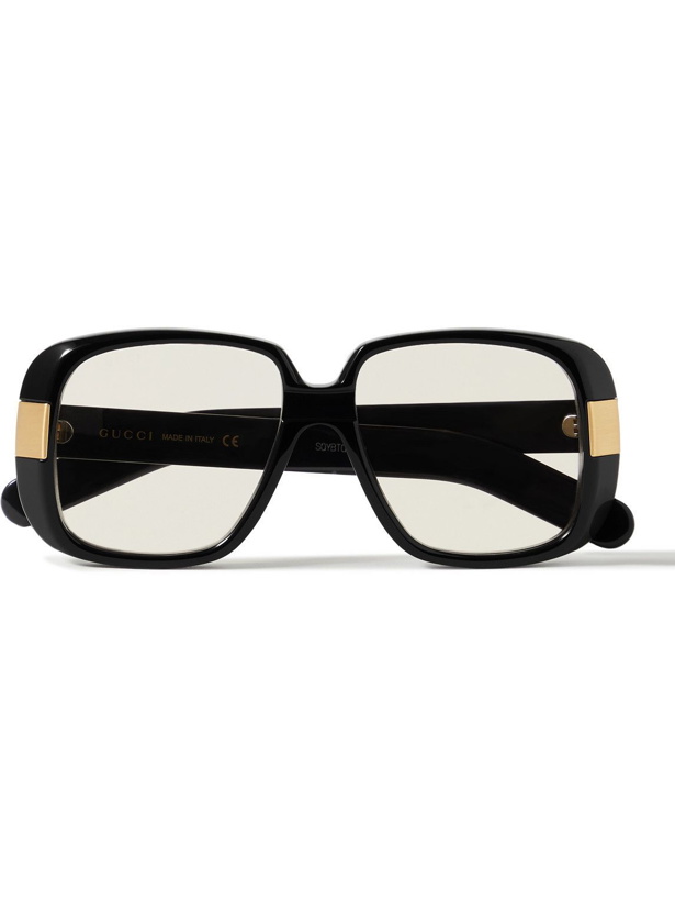 Photo: Gucci Eyewear - Pineapple Square-Frame Acetate Sunglasses