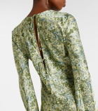 Veronica Beard Gemma printed silk-blend maxi dress