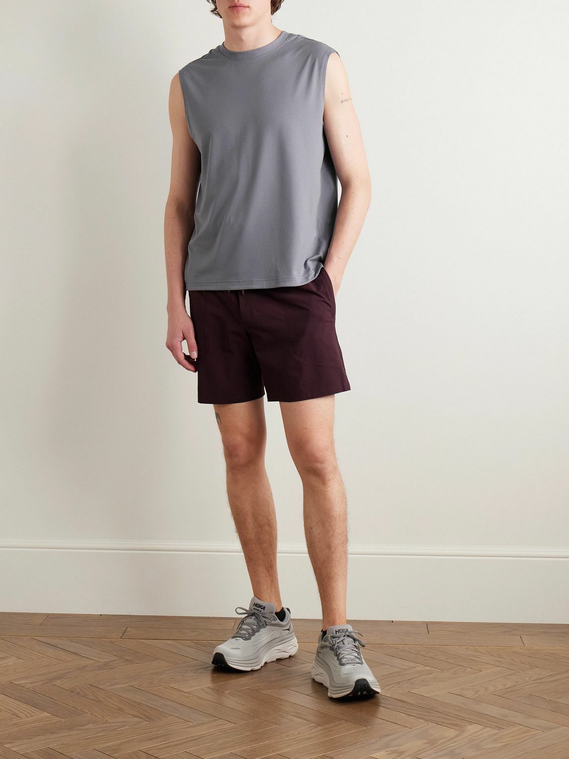 Lululemon - Train Stretch Recycled-Mesh Tank Top - Gray