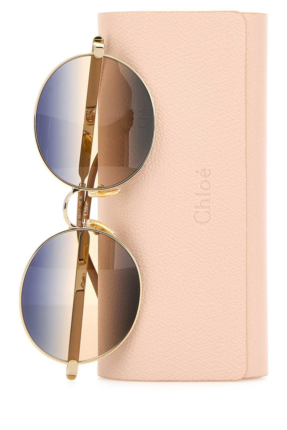 Metal Sunglasses Gold Green - Chloé main image 0