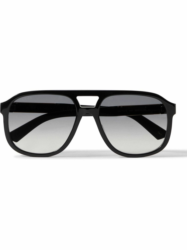 Photo: Gucci Eyewear - Aviator-Style Acetate and Gold-Tone Sunglasses