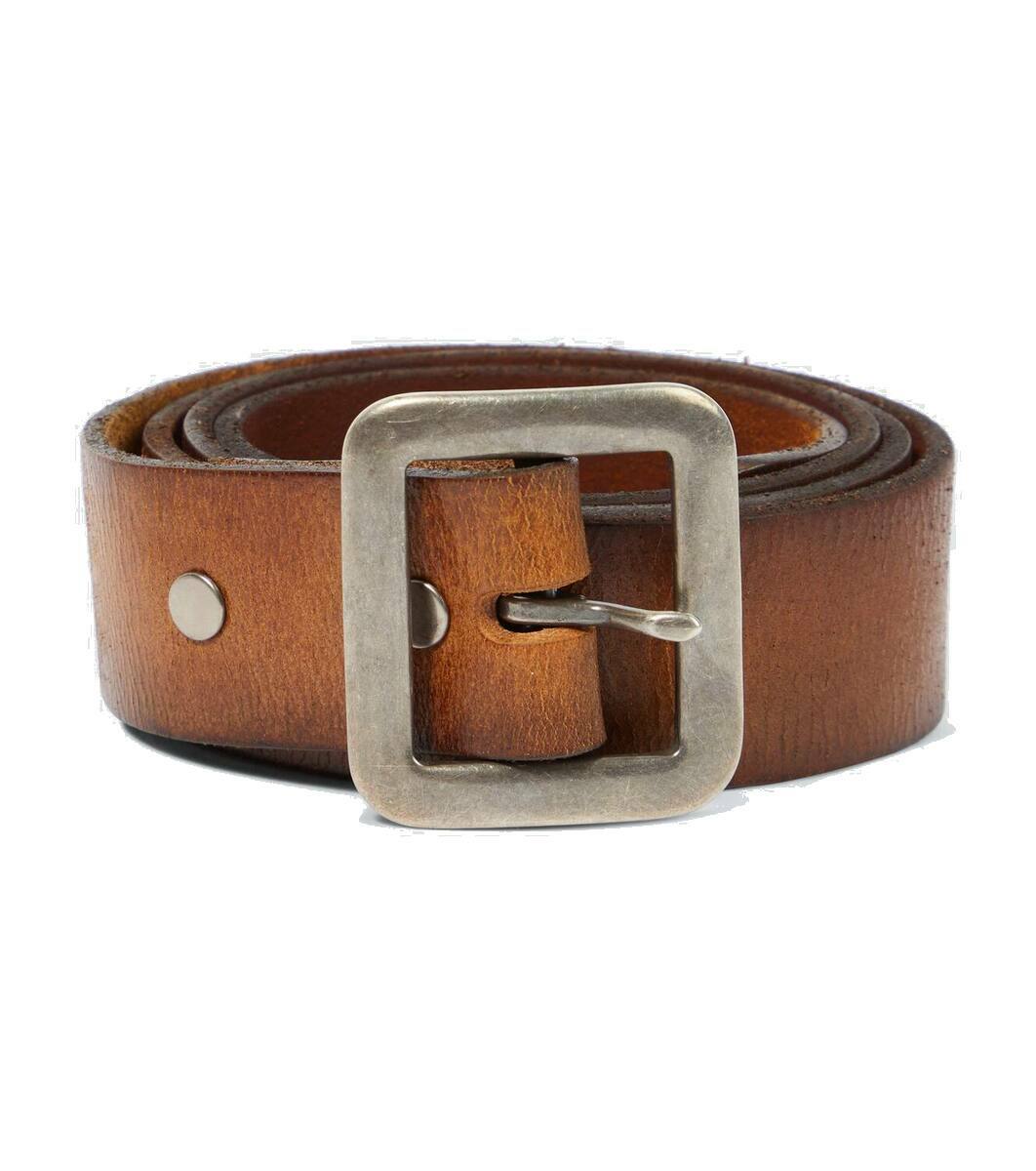 RRL Vincennes Medium leather belt RRL