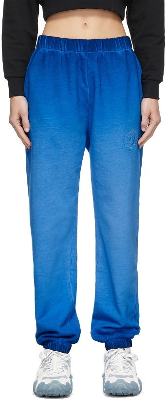 Photo: Opening Ceremony Blue Faded Rose Crest Lounge Pants