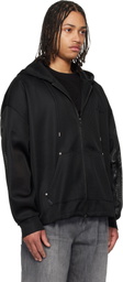 WOOYOUNGMI Black Mesh Hoodie