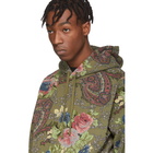 Noah NYC Green Paisley Hoodie