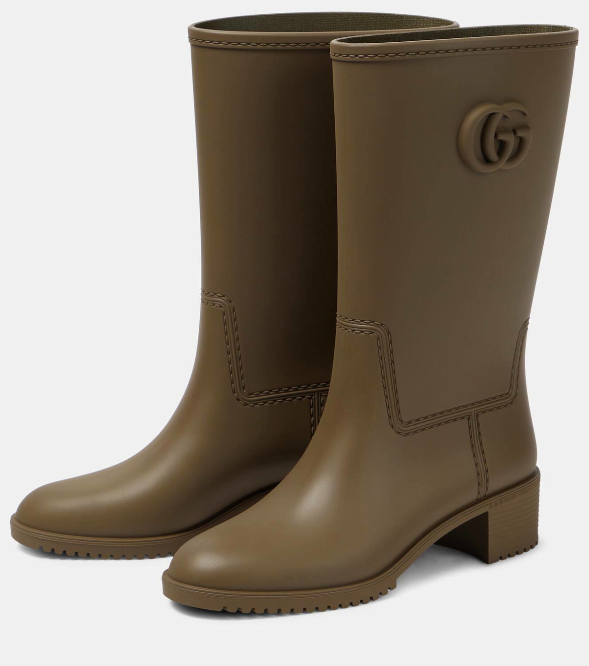 Gucci Double G rubber rain boots Gucci