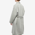 Acne Studios Men's Dape Double Houndstooth Coat in Grey/Off White