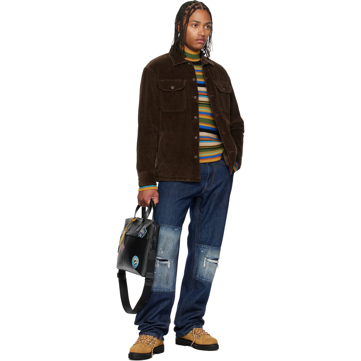 Polo Ralph Lauren Brown Fleece-Lined Corduroy Over Shirt