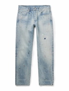 John Elliott - The Daze Straight-Leg Distressed Selvedge Jeans - Blue