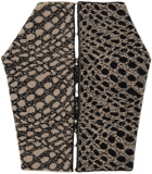 Rui Black & Beige Jacquard Snood