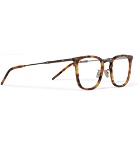 Bottega Veneta - D-Frame Tortoiseshell Acetate and Gunmetal-Tone Optical Glasses - Men - Tortoiseshell
