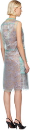 Maison Margiela Green Sheer Tea Midi Dress
