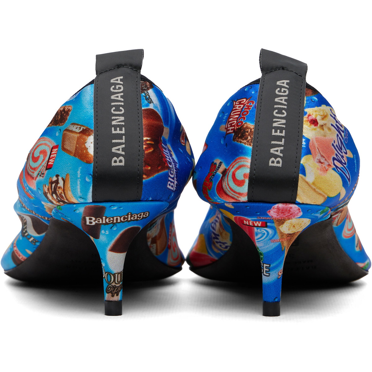 Balenciaga Blue Avenue Scrunchie Heels