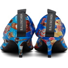 Balenciaga Blue Avenue Scrunchie Heels
