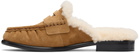 rag & bone Tan Carter Mule Shearling Slip-on Loafers