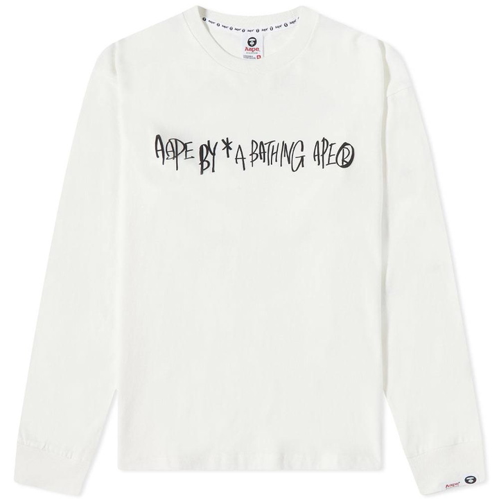 Photo: AAPE Long Sleeve Record Logo Tee