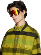 Rick Owens Orange Shield Sunglasses