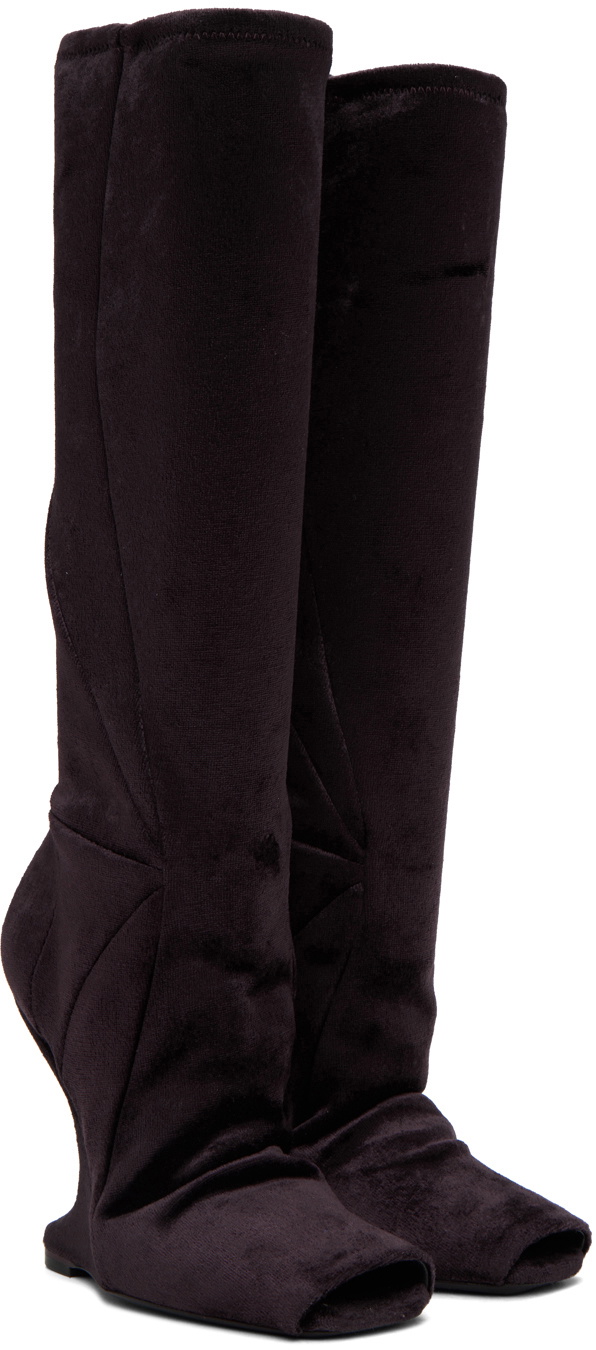Rick Owens Lilies Purple Cantilever 11 Boots