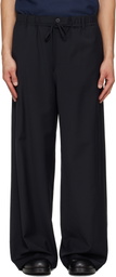 LE17SEPTEMBRE Navy Elasticized Wide Trousers
