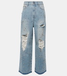 Xu Zhi Rhinestone-embellished wide-leg jeans