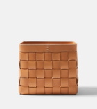Giobagnara Mondina Small woven leather basket