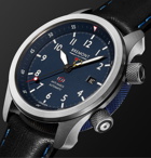 Bremont - MBII Automatic 43mm Stainless Steel and Leather Watch, Ref. No. MB11 BLUE - Blue