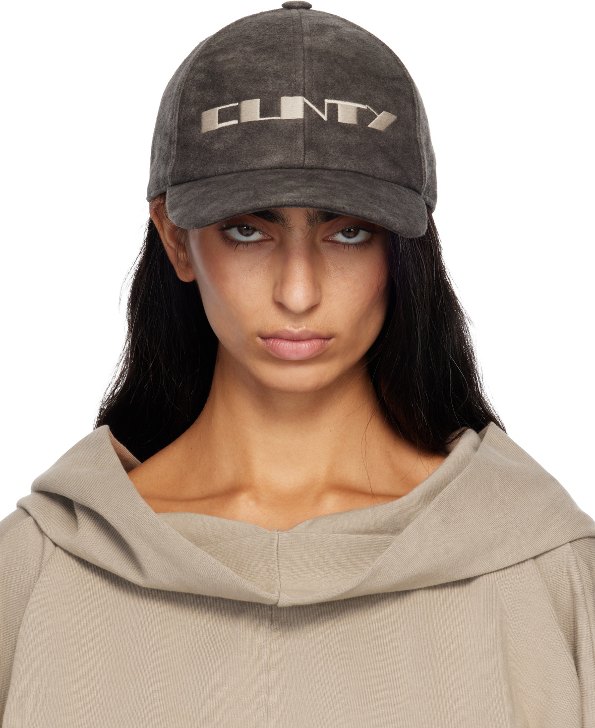 Rick Owens DRKSHDW Gray Concordians Baseball Cap