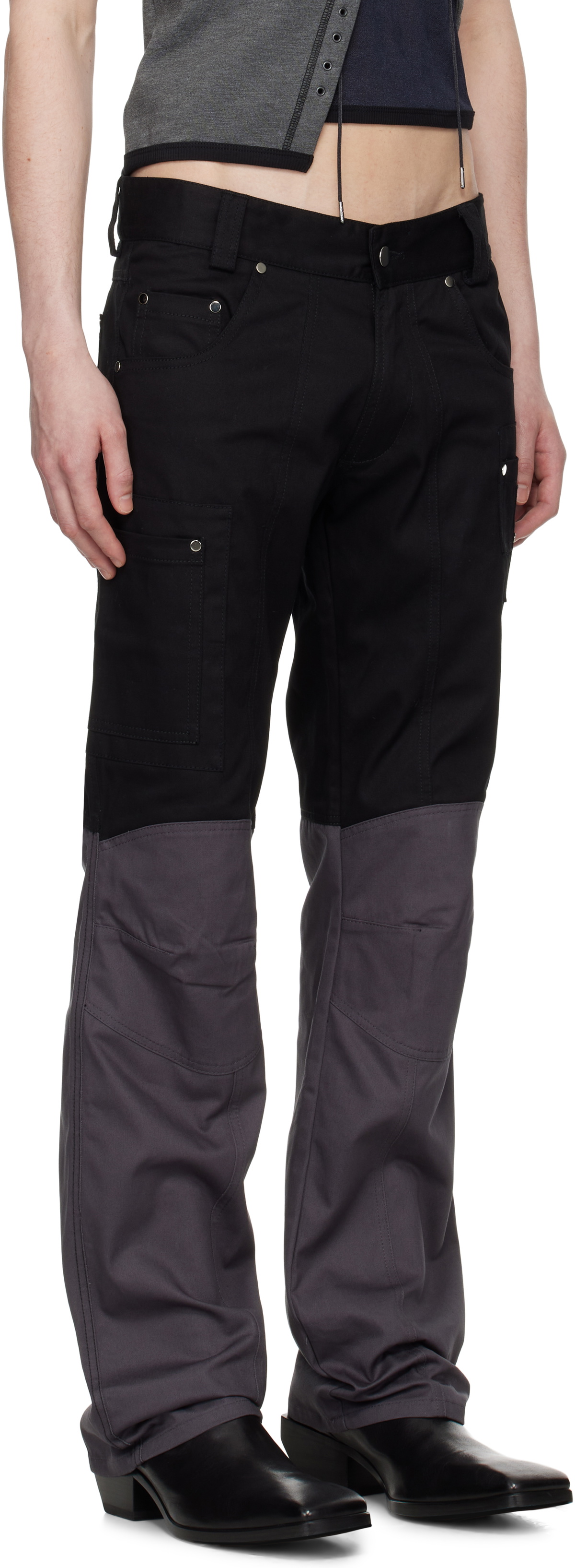 GmbH Black & Gray Wolfgang Trousers