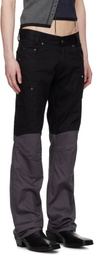 GmbH Black & Gray Wolfgang Trousers