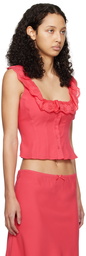 GUIZIO Pink Paloma Top