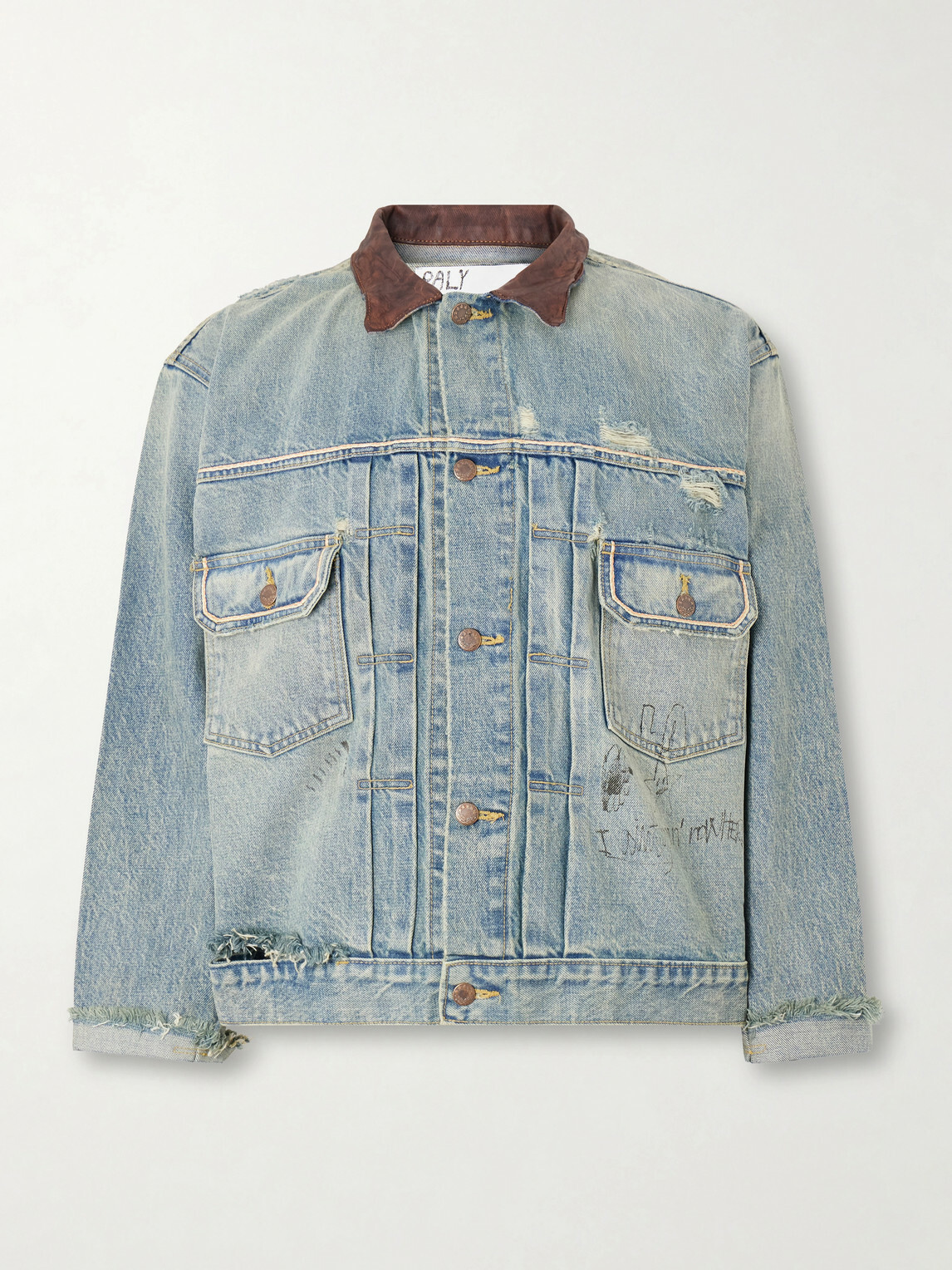 Paly Hollywood - Buffalo 66 Distressed Denim Jacket - Blue