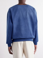 Maison Margiela - Washed Cotton-Jersey Sweatshirt - Blue