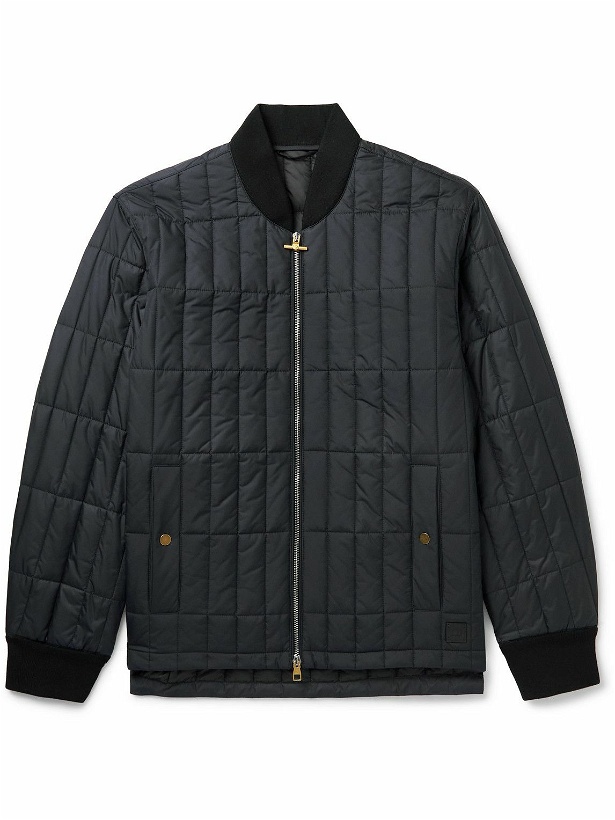 Photo: Dunhill - Quilted Shell Jacket - Blue