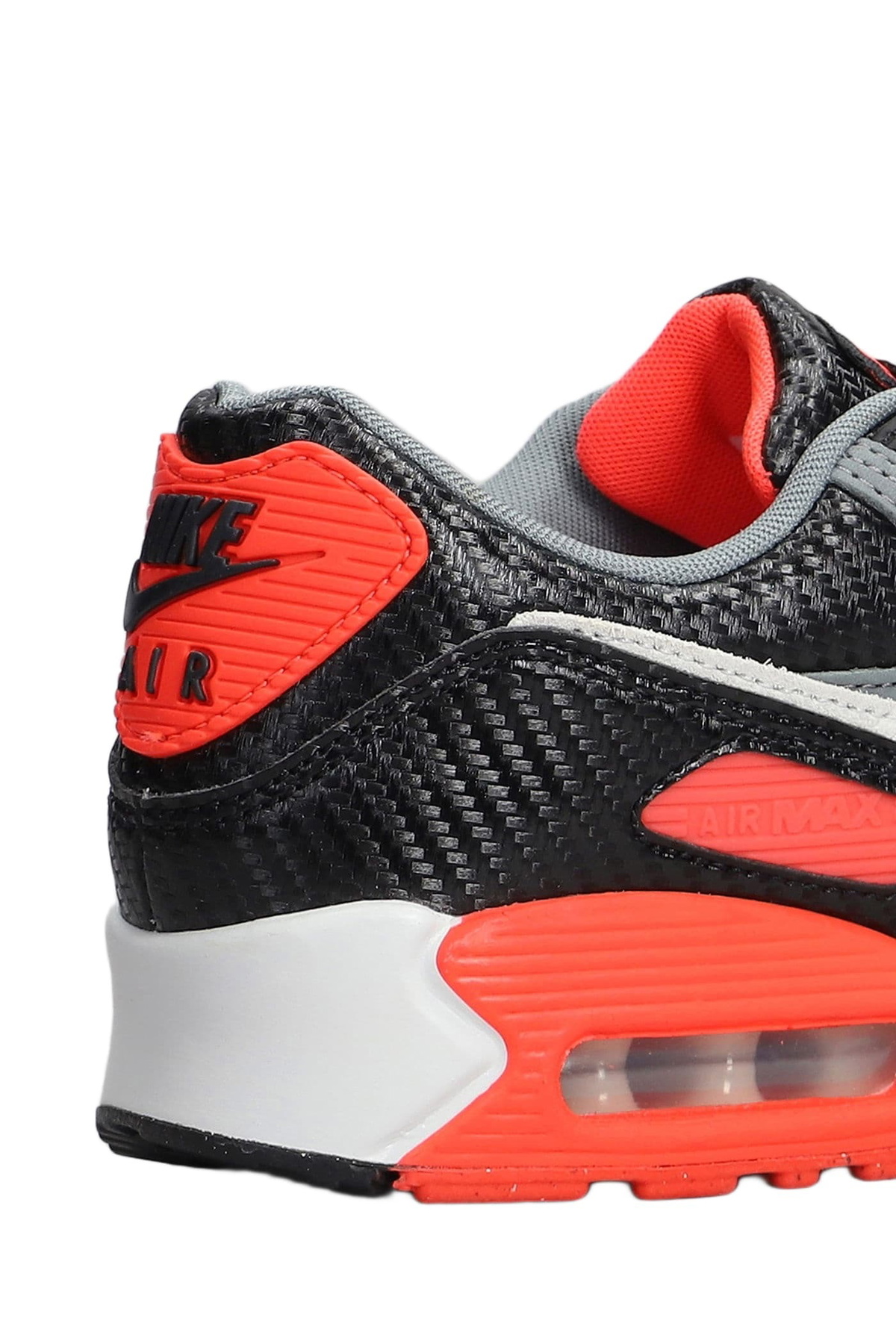 Nike Air Max 90 Sneakers In Grey Leather And Fabric