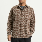 Foret Men's Dawn Embroidered Shirt in Earth/Cloud