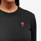 AMI Paris Women's AMI Small ACD Knit Sweater in Black