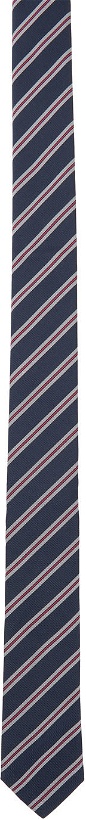 Photo: Thom Browne Navy Stripe Tie