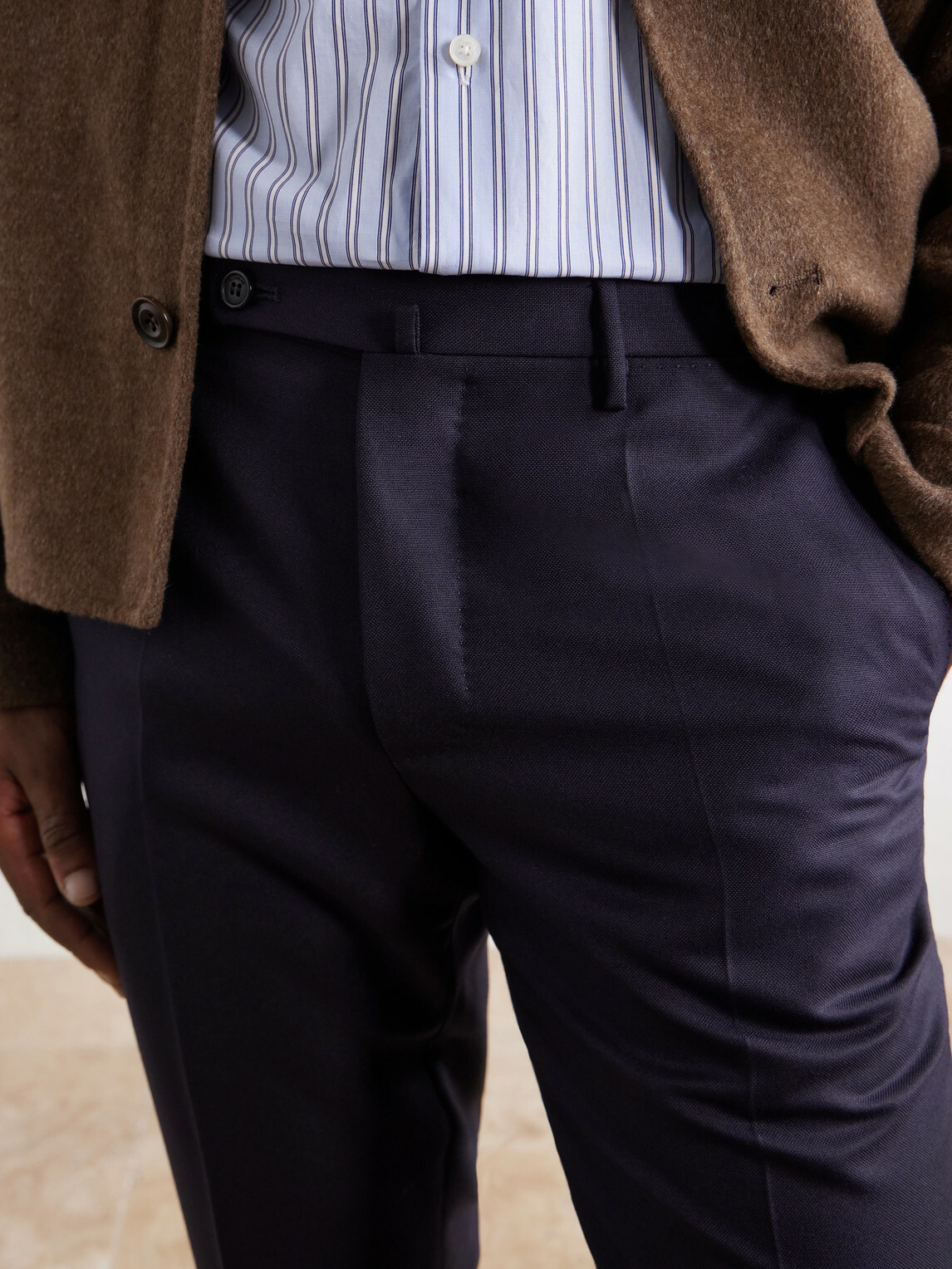 Slowear - Incotex Straight-Leg Wool-Canvas Trousers - Blue