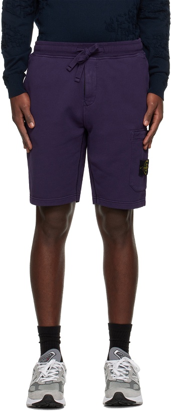 Photo: Stone Island Purple Patch Shorts