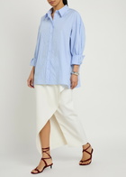 Armarium Leo Striped Cotton Shirt Blue