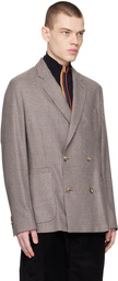 Paul Smith Gray Two-Button Blazer