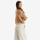 GUEST IN RESIDENCE Women's Grizzly Bomber Jacket in Almond/Oatmeal