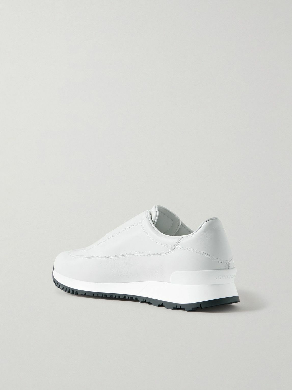 John Lobb - Lift Leather Slip-On Sneakers - White