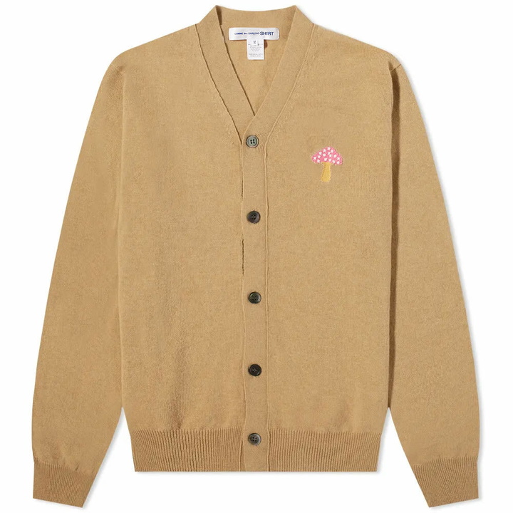 Photo: Comme des Garçons SHIRT Men's Brett Westfall Mushroom Cardigan in Beige