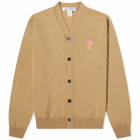 Comme des Garçons SHIRT Men's Brett Westfall Mushroom Cardigan in Beige